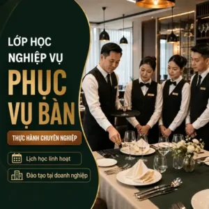 lớp học nghiệp vụ phục vụ bàn